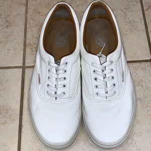 Vans white leather sneaker